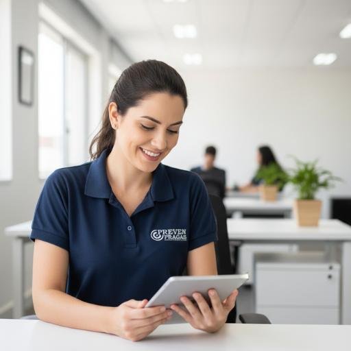 Atendente da Preven Pragas realizando orçamento rápido via WhatsApp para clientes de São Paulo e região do ABC.